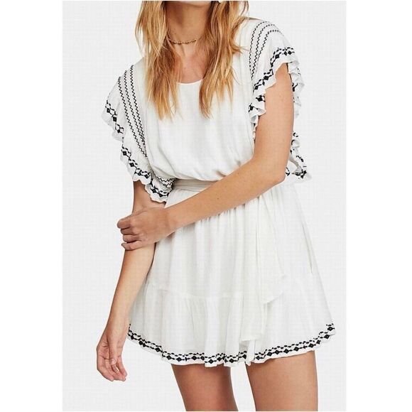Free People Weekend Brunch Embroidered Dress - Picture 1 of 10